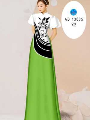 Vải Áo Dài Hoa In 3D AD 13005 31